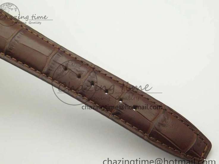 MIROTIME 0209 Portuguese Tourbillon IW504602 RG ZF Best Edition White Dial on Brown Leather Strap Stretchable 7178